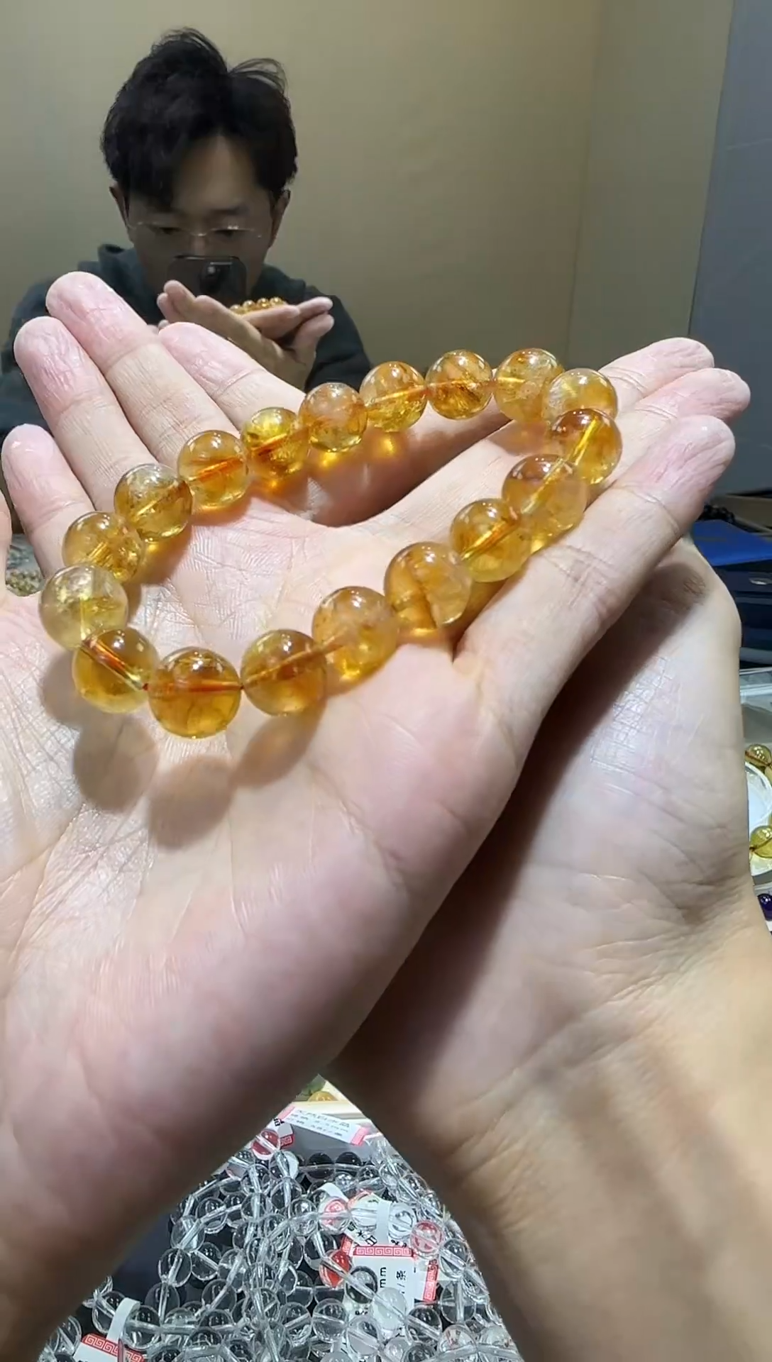 【闪购商品】水晶手链未镶嵌暴力黄塔晶11