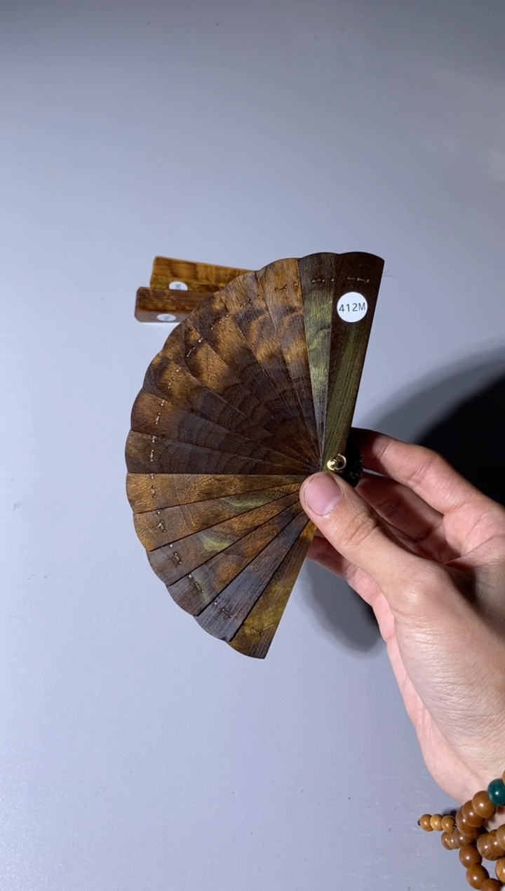 【闪购商品】金丝楠412号10cm金丝楠迷你扇