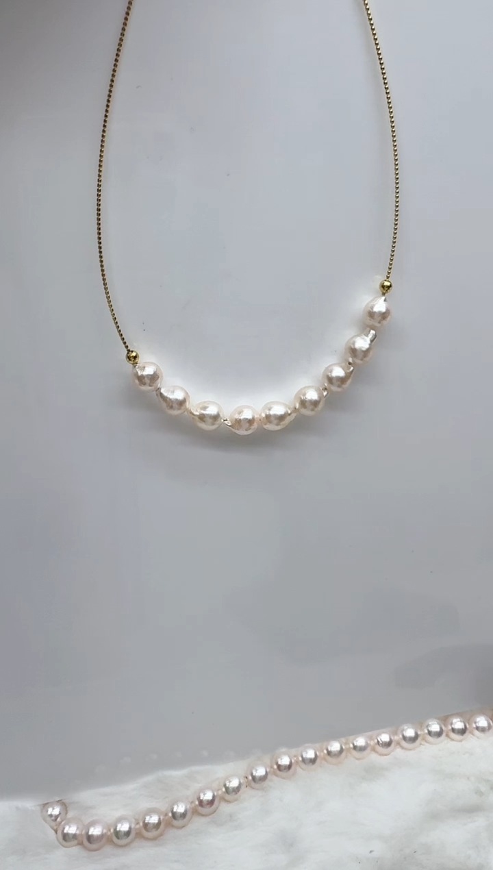 【闪购商品】海水珍珠颈饰银S925镶嵌清货