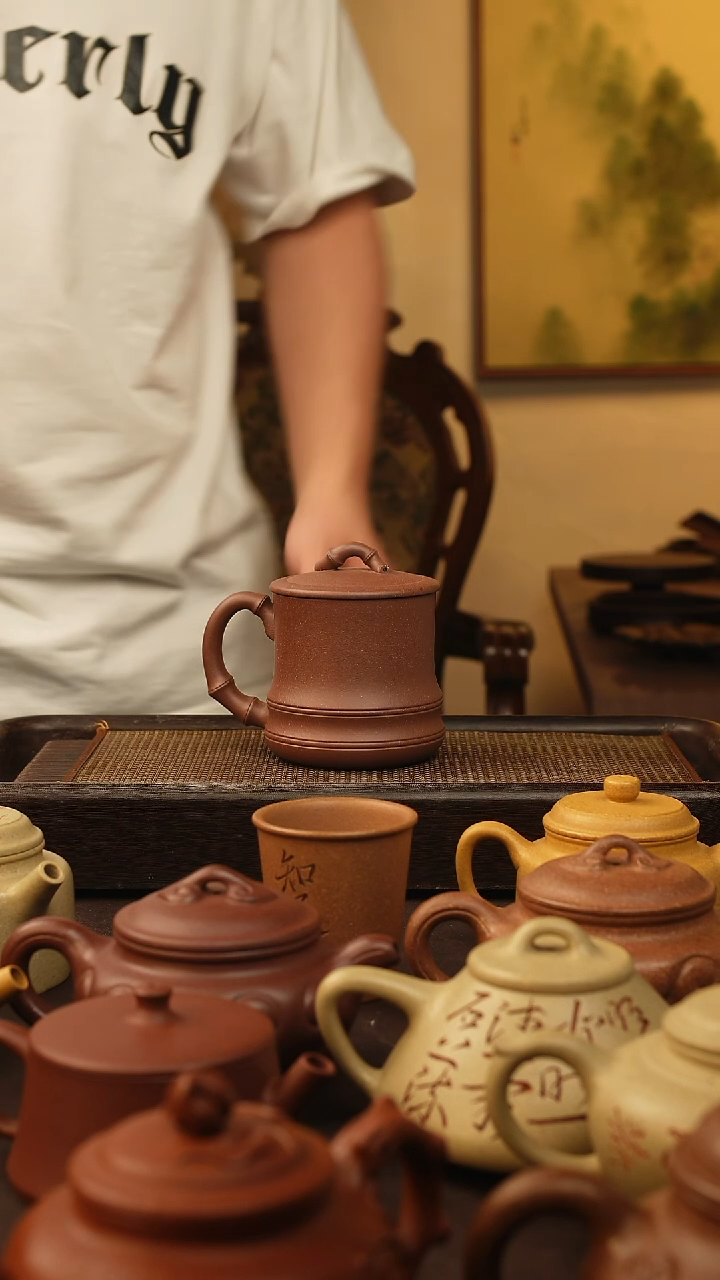 茶壶紫砂宜兴原矿紫砂盖杯