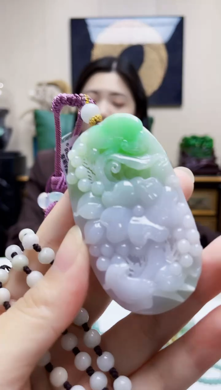 未镶嵌定制翡翠吊坠156