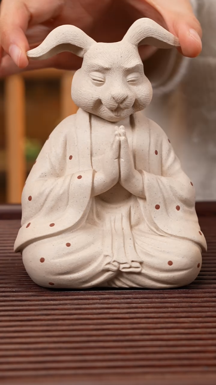 【闪购商品】紫砂茶宠紫砂兔仙