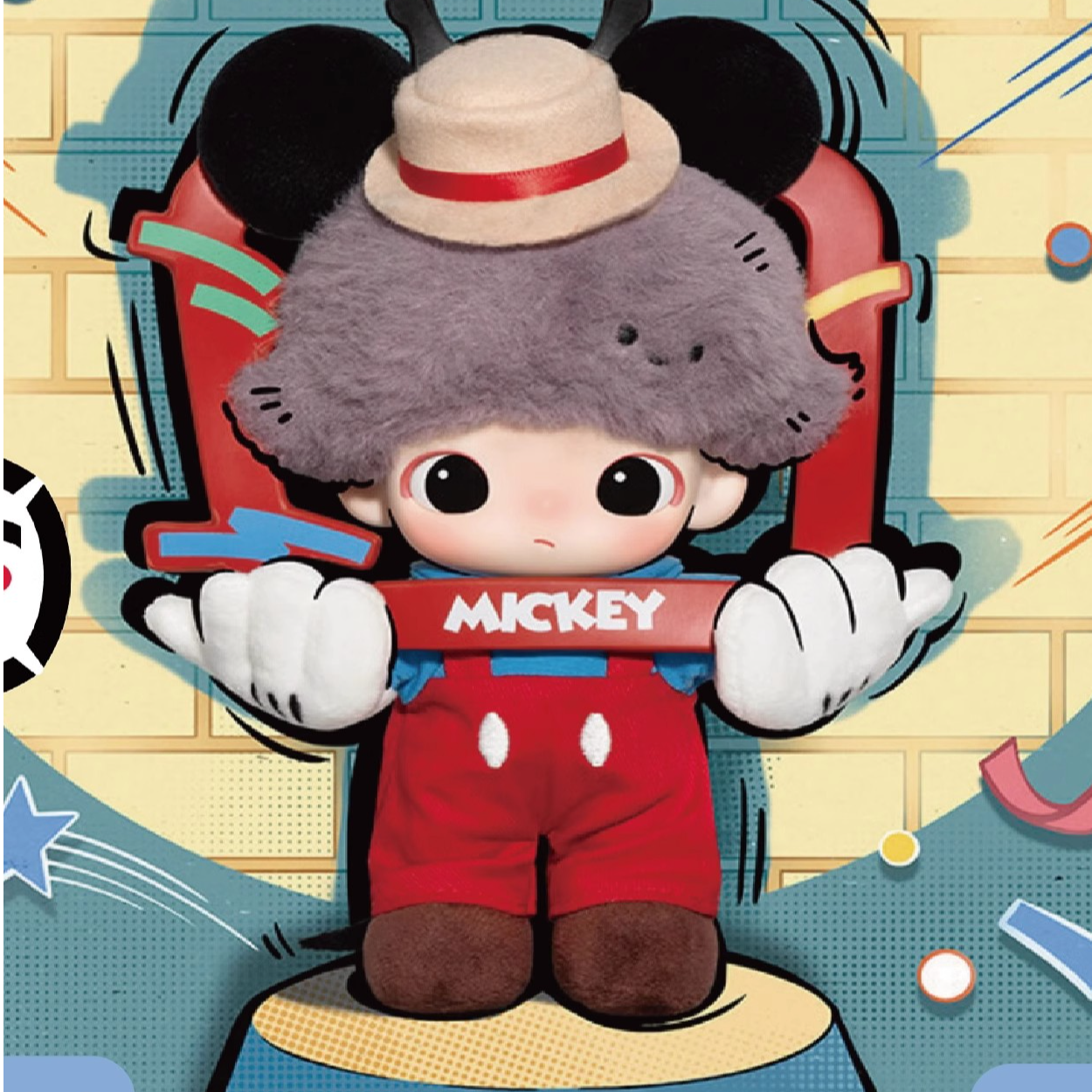 【可代拆盒】DIMOO WORLD  迪士尼系列搪胶毛绒钥匙圈盲盒