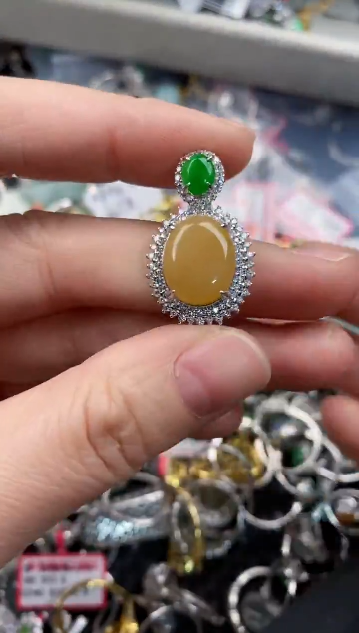 银S925镶嵌戒指翡翠12-12-12   8