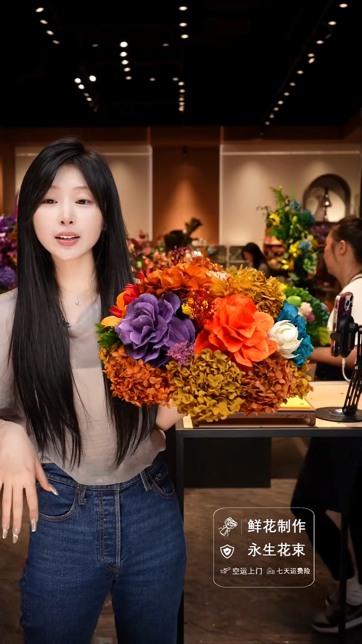 手工艺品琉璃手工花器花束空运包邮送货上门-以图片为准    