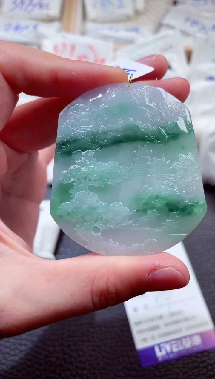 翡翠未镶嵌颈饰00001896