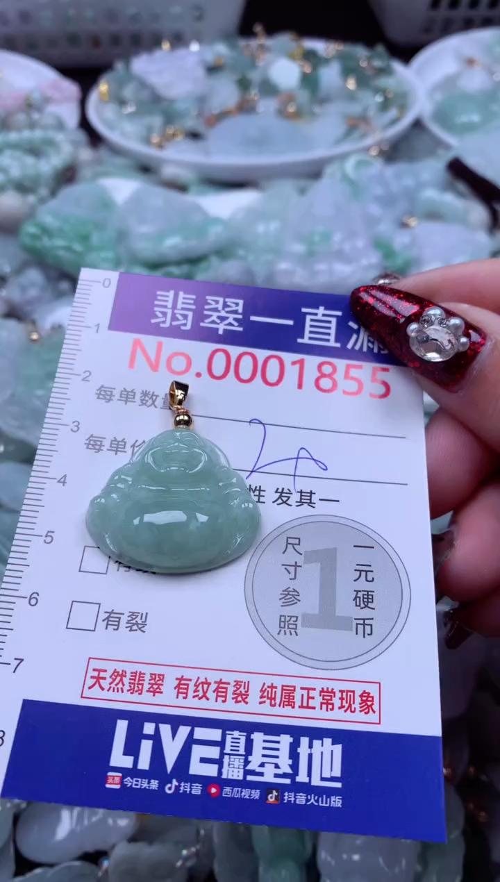 吊坠(不含链)未镶嵌翡翠1855