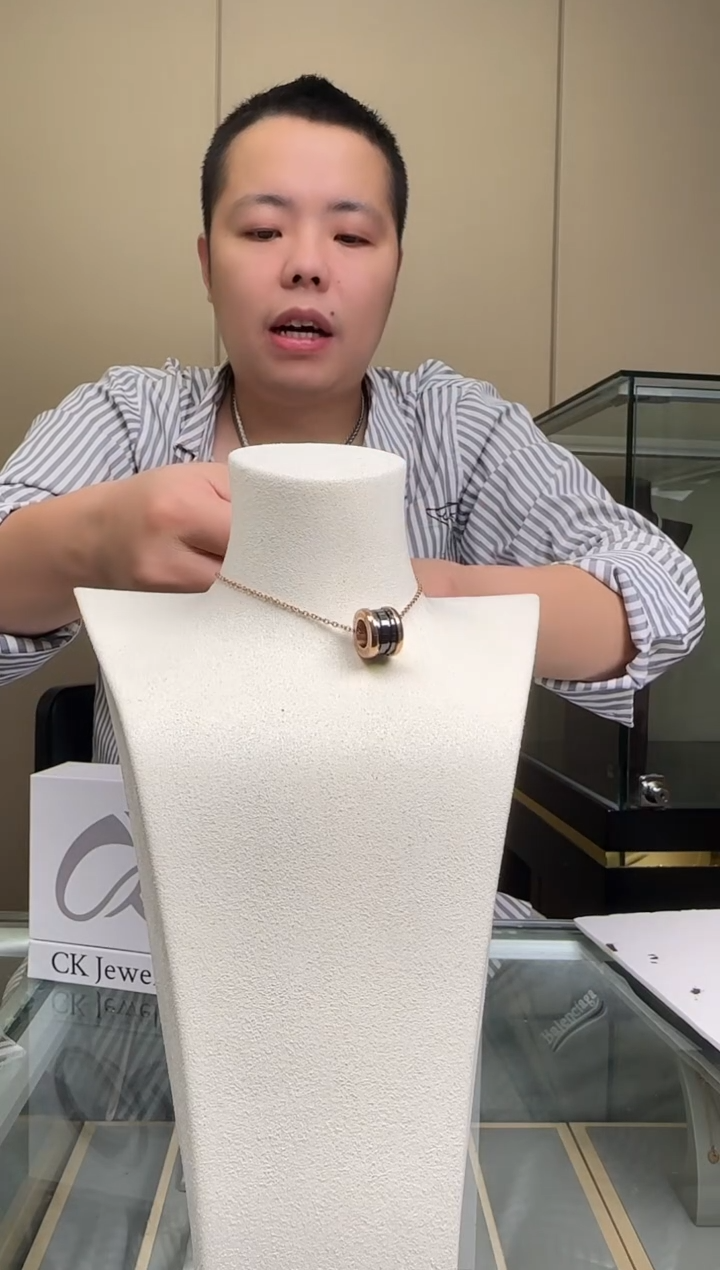 钛钢无钛钢无CK 项链 玫瑰金