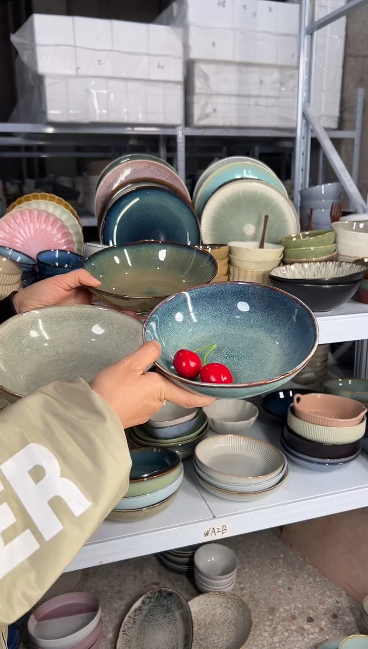 陶瓷外贸尾货瑕疵满20包邮X3 菜碗组合