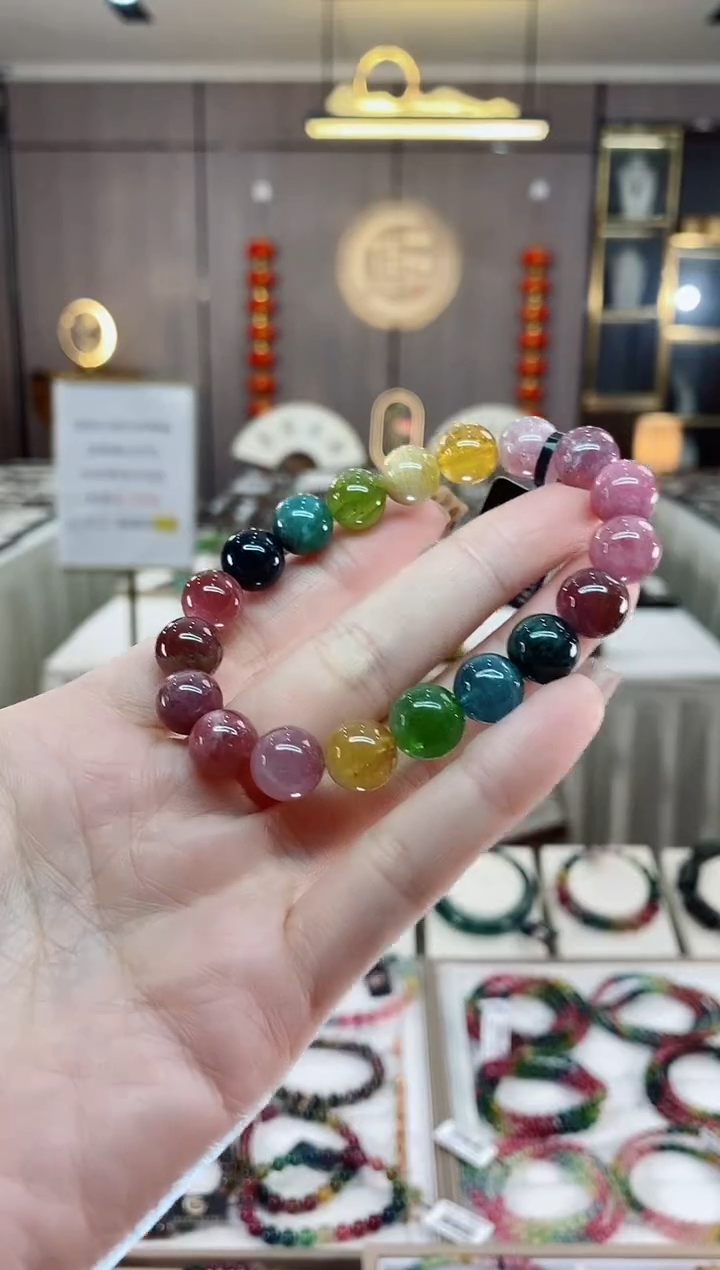【闪购商品】单圈手串10mm+未镶嵌碧玺dan多样性发货一条