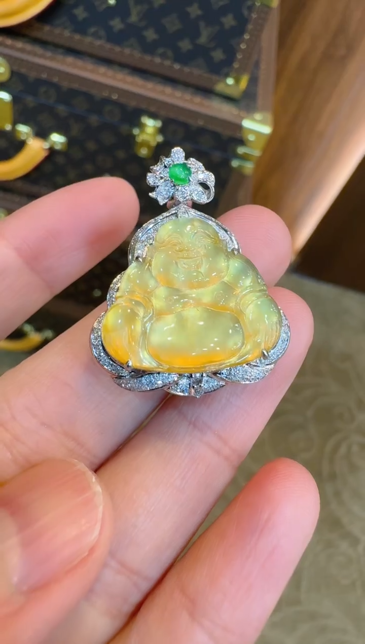 【闪购商品】翡翠吊坠(不含链)18K金镶嵌多样性团购发一件
