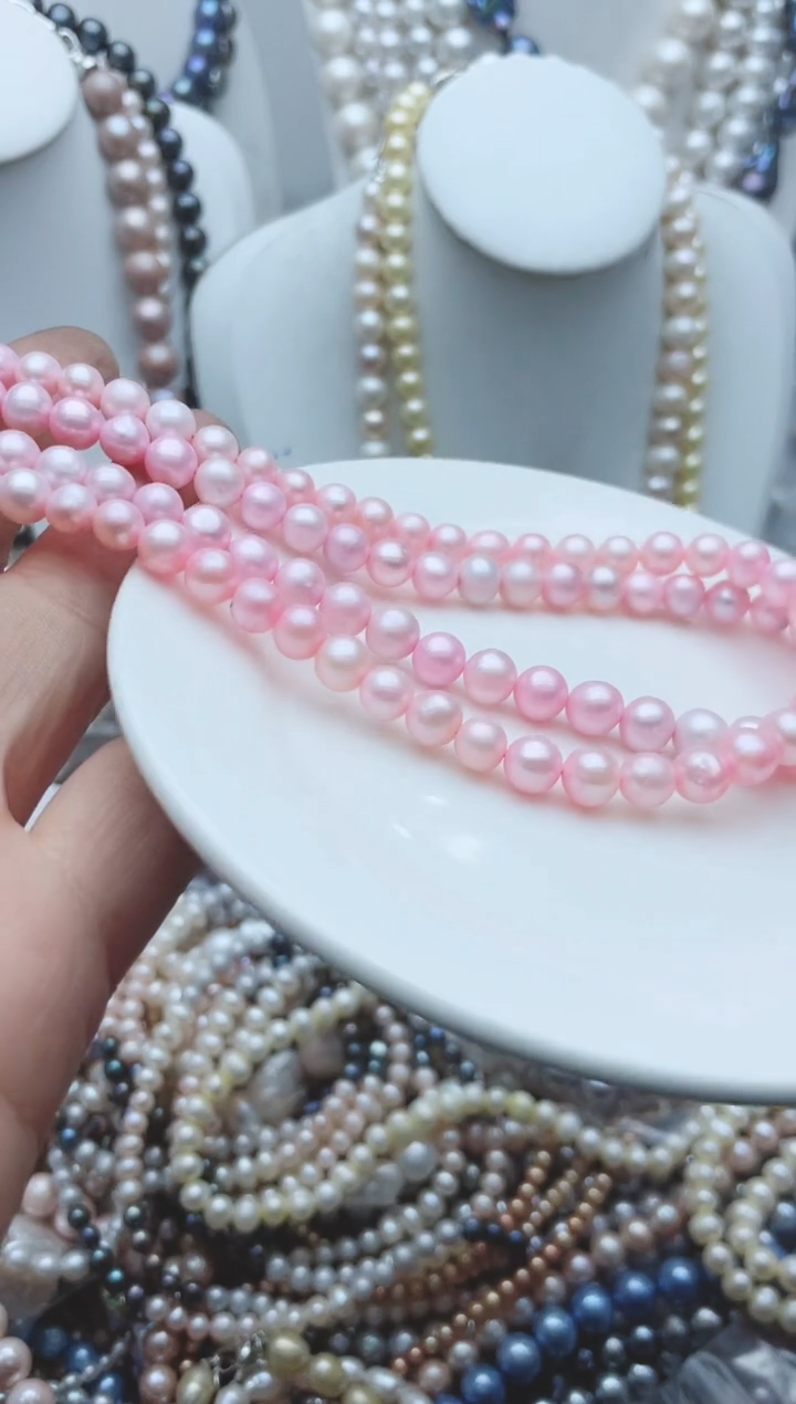 【闪购商品】淡水珍珠颈饰钛钢1