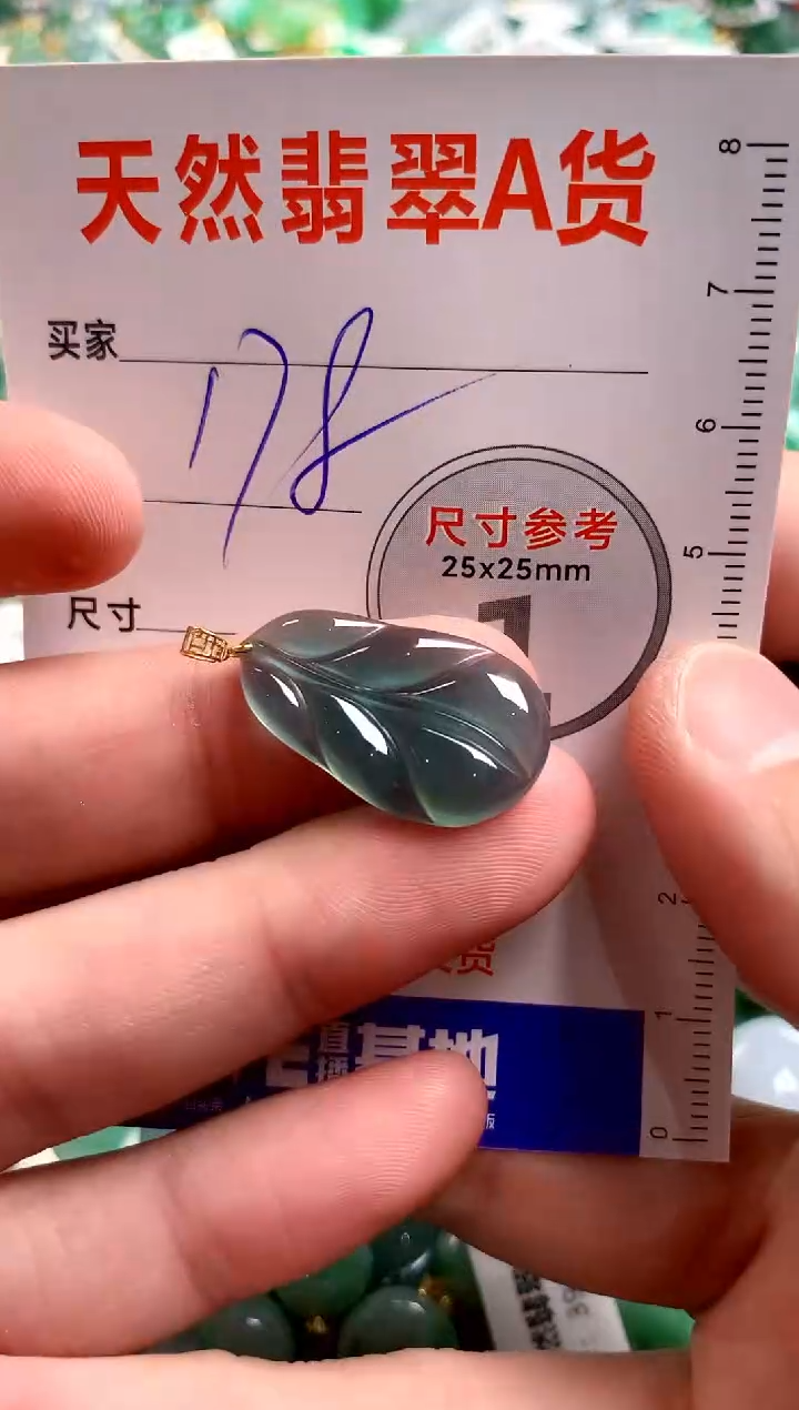 翡翠18K金镶嵌颈饰0715402999