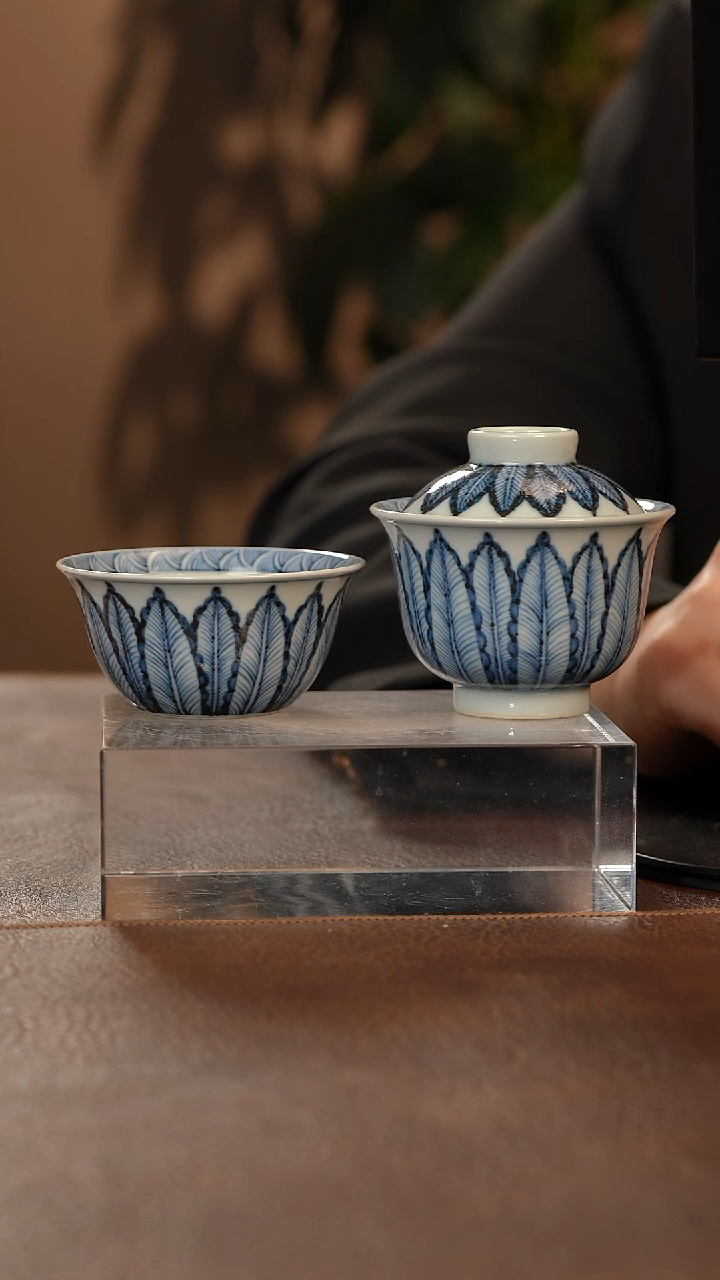 【闪购商品】瓷片青花瓷茶具斌芬陶瓷