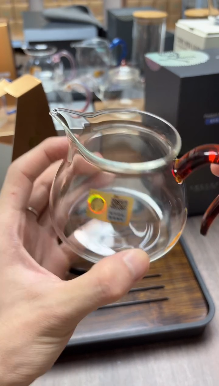 手工艺品玻璃禾器晶悦茶海琥珀