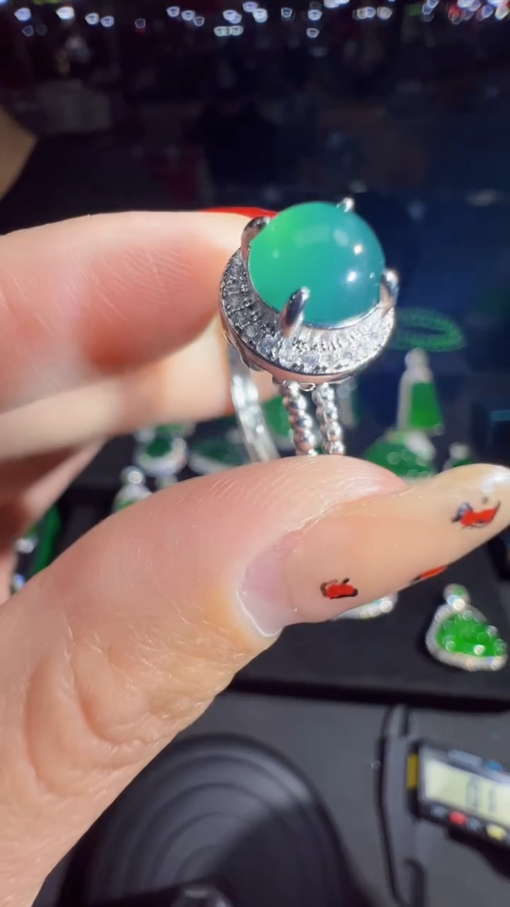 【闪购商品】翡翠戒指未镶嵌戒指1