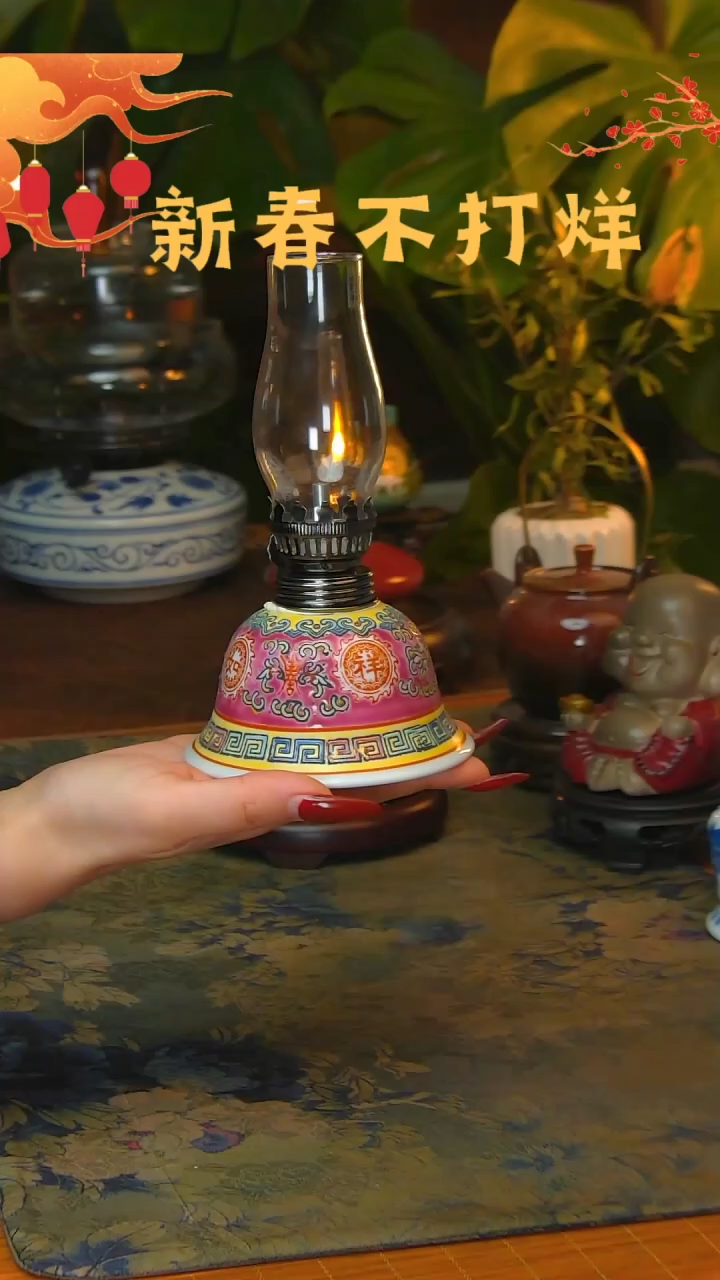 【闪购商品】景德镇陶瓷灯摆件