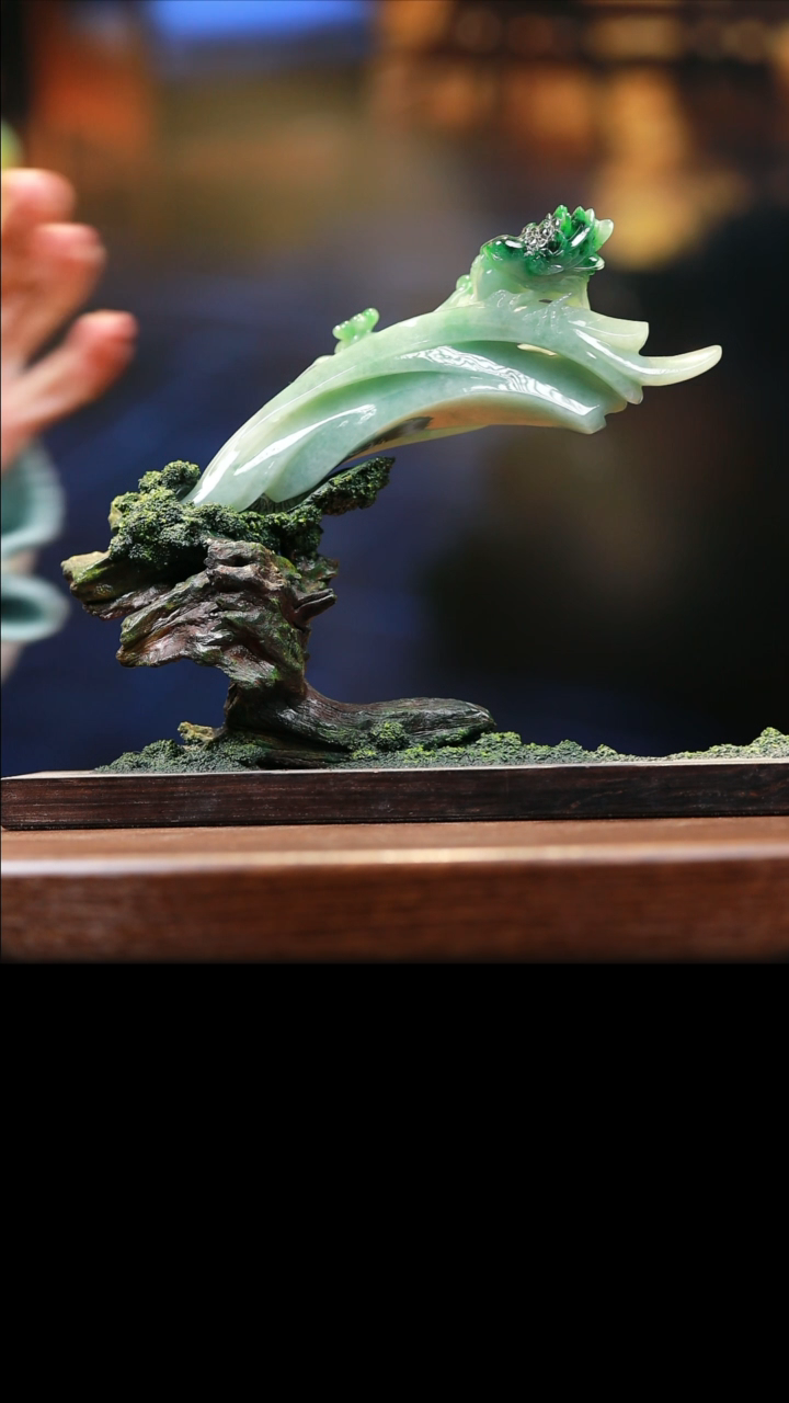 【闪购商品】定制翡翠未镶嵌翡翠双喜临门