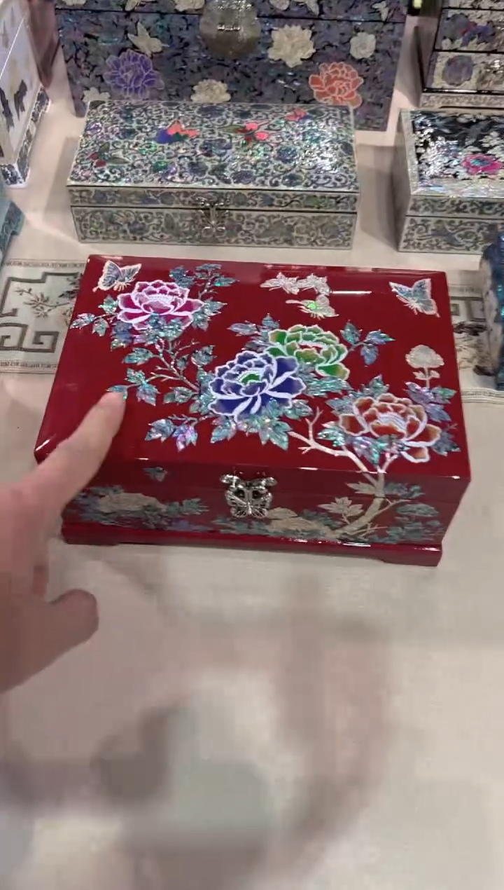 【闪购商品】绒布底 弘贝雅螺钿漆器文化馆