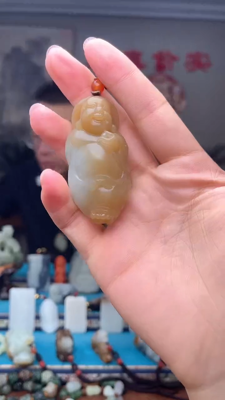 和田玉未镶嵌挂件1