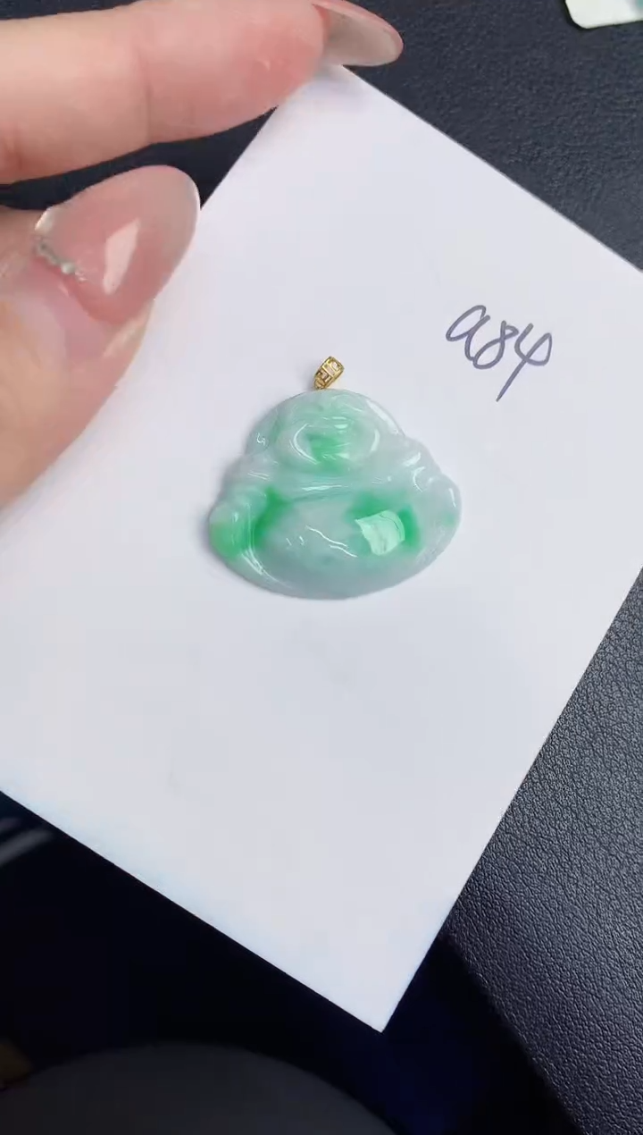 【闪购商品】翡翠颈饰18K金镶嵌0000000000