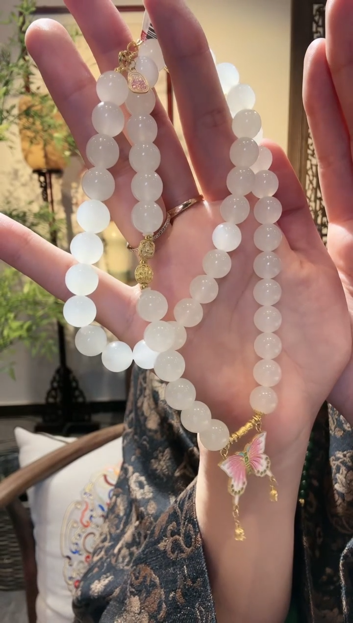 【闪购商品】和田玉手串18K金镶嵌1