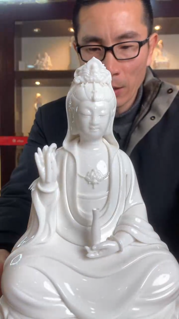 【闪购商品】摆件德化白瓷 杨柳观音