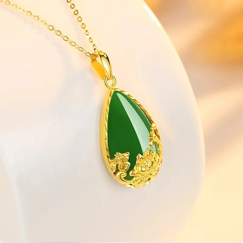 【官方正品】品质保证 轻奢款 玫瑰花水滴项链