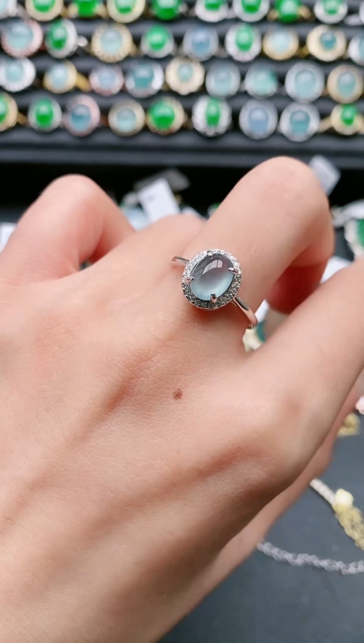 【闪购商品】翡翠戒指银S925镶嵌11111111