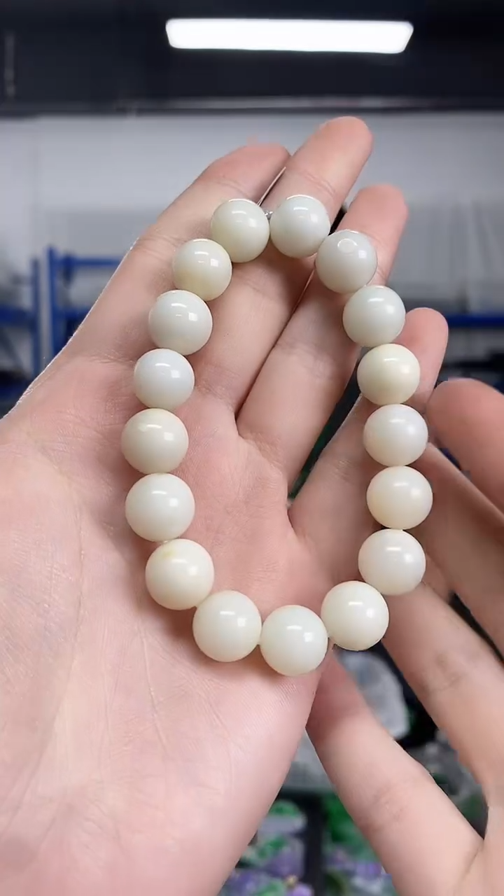 未镶嵌手串和田玉多样性发其一颜色微差