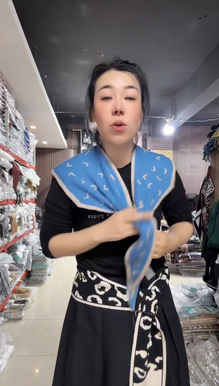 亚麻芳姐围巾福利038