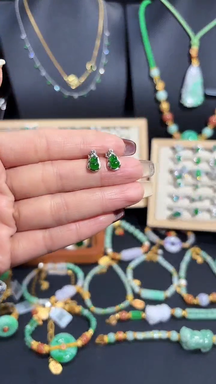 【闪购商品】翡翠颈饰银S925镶嵌蛋面/支持复检/一件