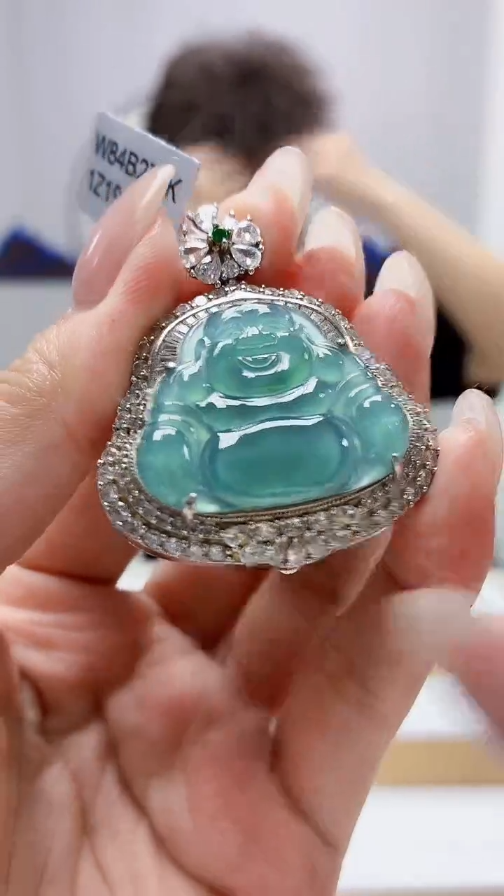 未镶嵌定制翡翠4688MM-jj挂件67