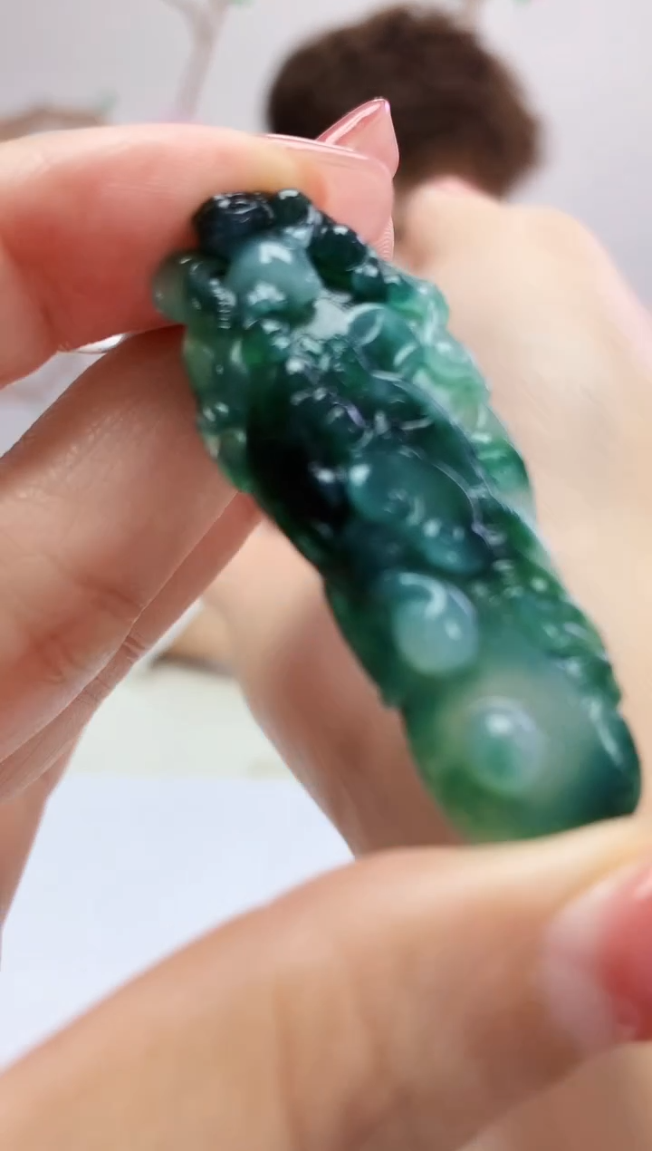 定制翡翠未镶嵌003xm-毛货如意29