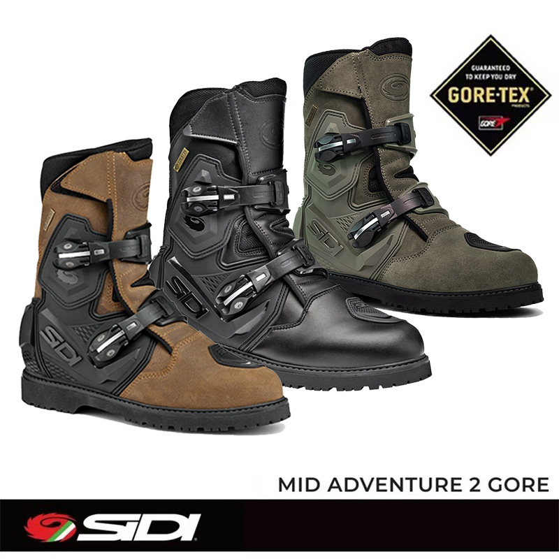 SIDI MID ADV GROE-TEX意大利摩托车旅行拉力骑行靴 防水透气中款