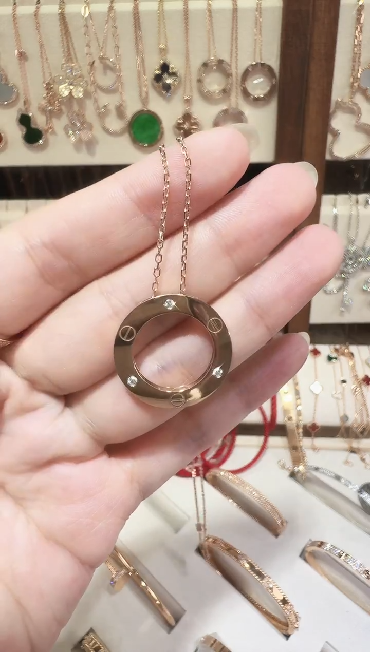 套链18K金镶嵌钻石套链