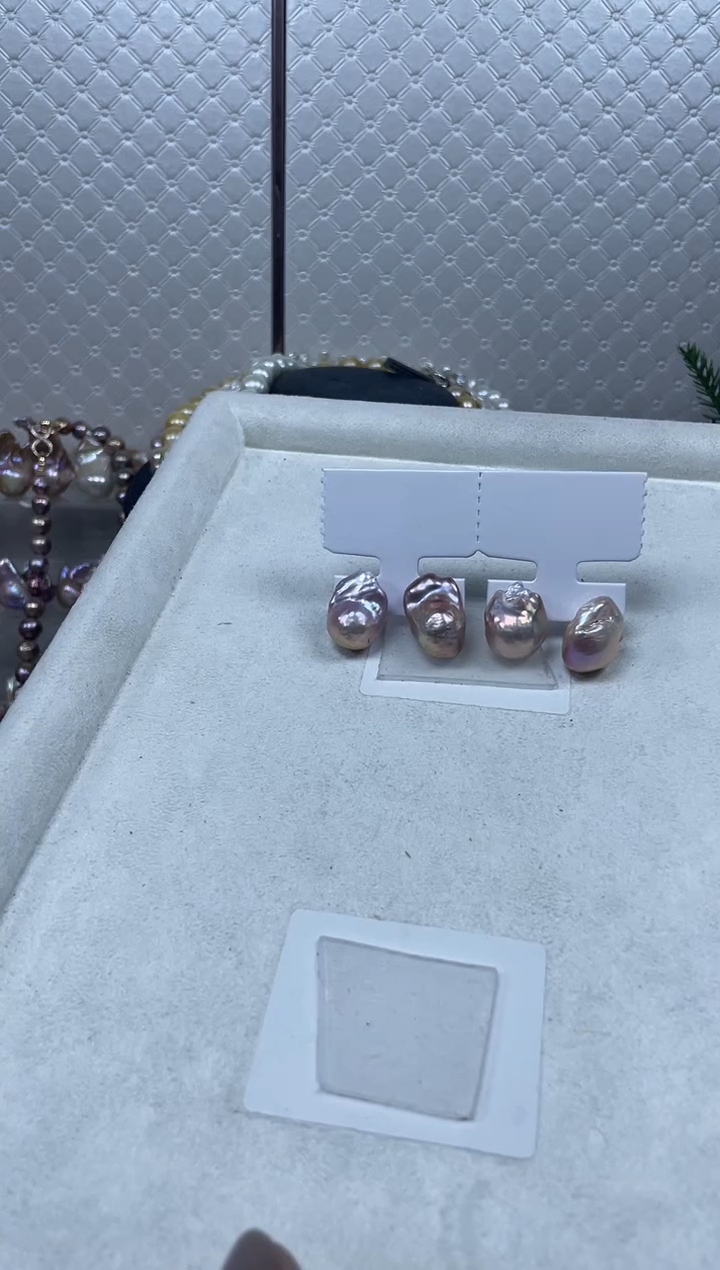 未镶嵌耳饰淡水珍珠【纯恬珍珠】（多样性发货发一）