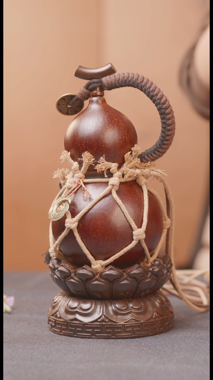 949号链接精品大漆葫芦现货现发[一物一拍]不包含莲花底座