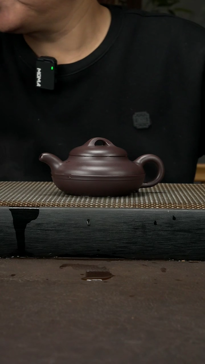 【闪购商品】紫砂茶壶紫泥 线圆壶200cc 036