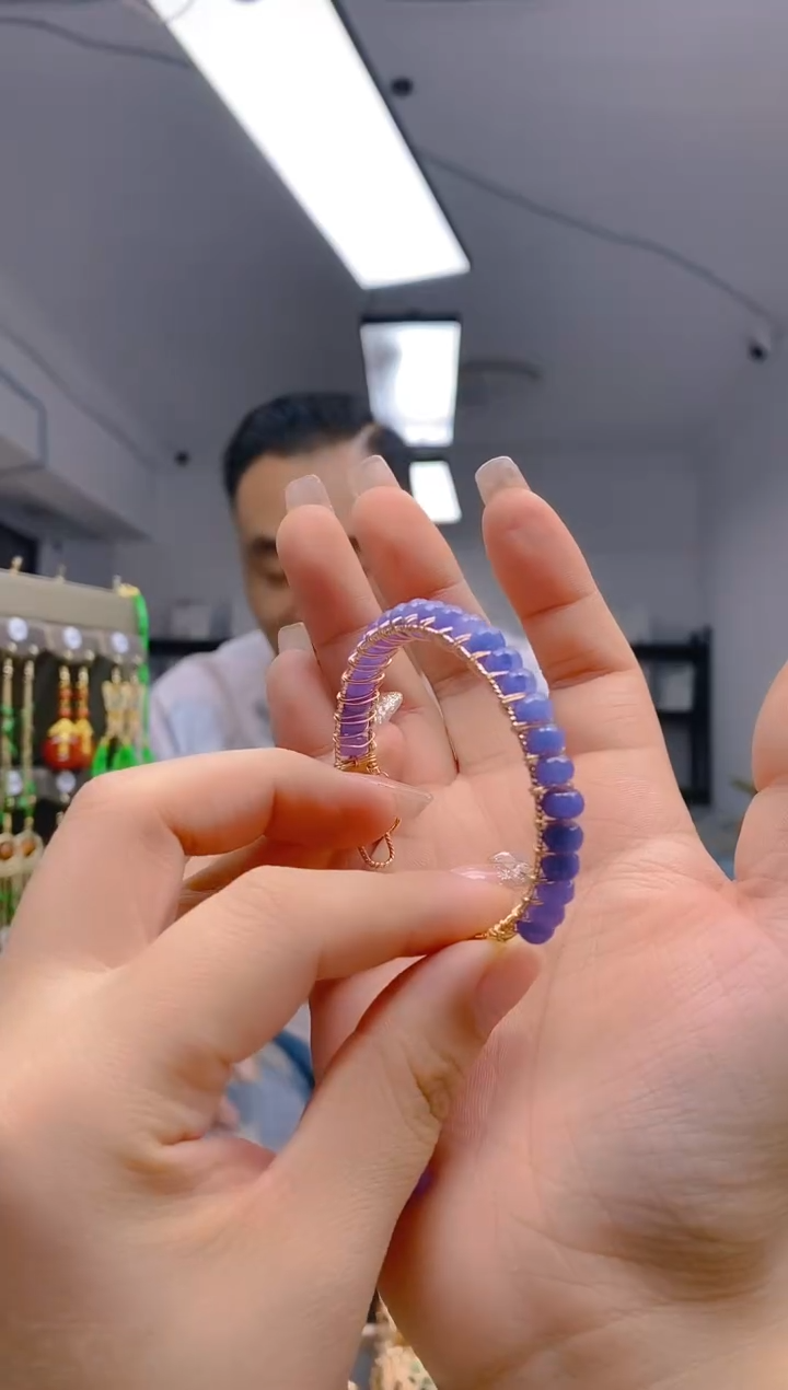 【闪购商品】翡翠耳饰合金349翡翠手镯