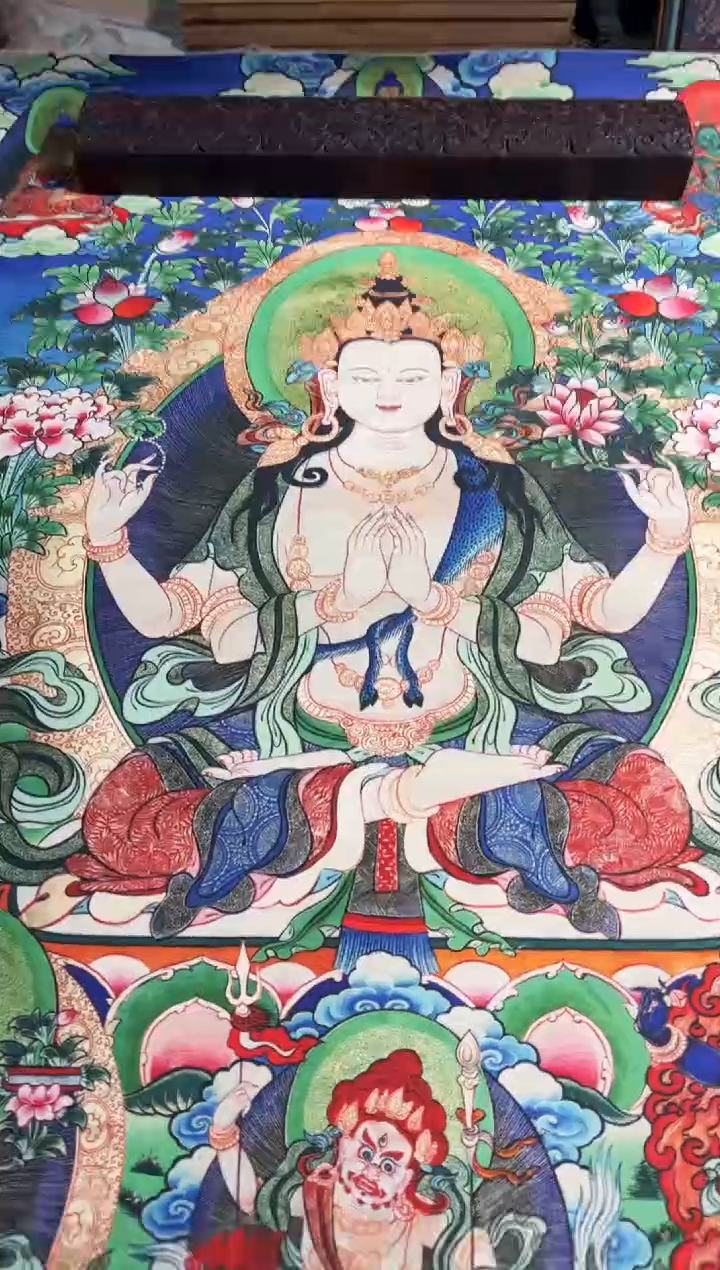 卷轴画卷轴画天弟的唐卡