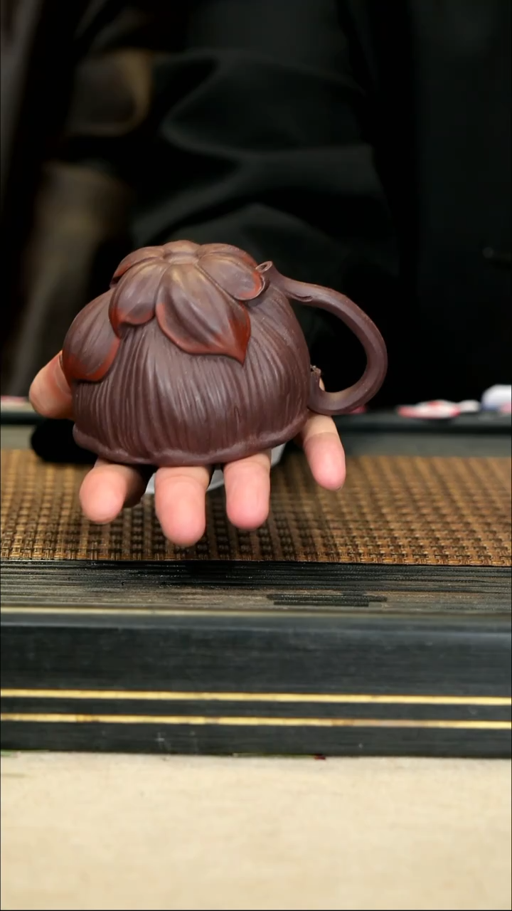 【闪购商品】紫砂茶壶LZY100火莲杯 紫泥