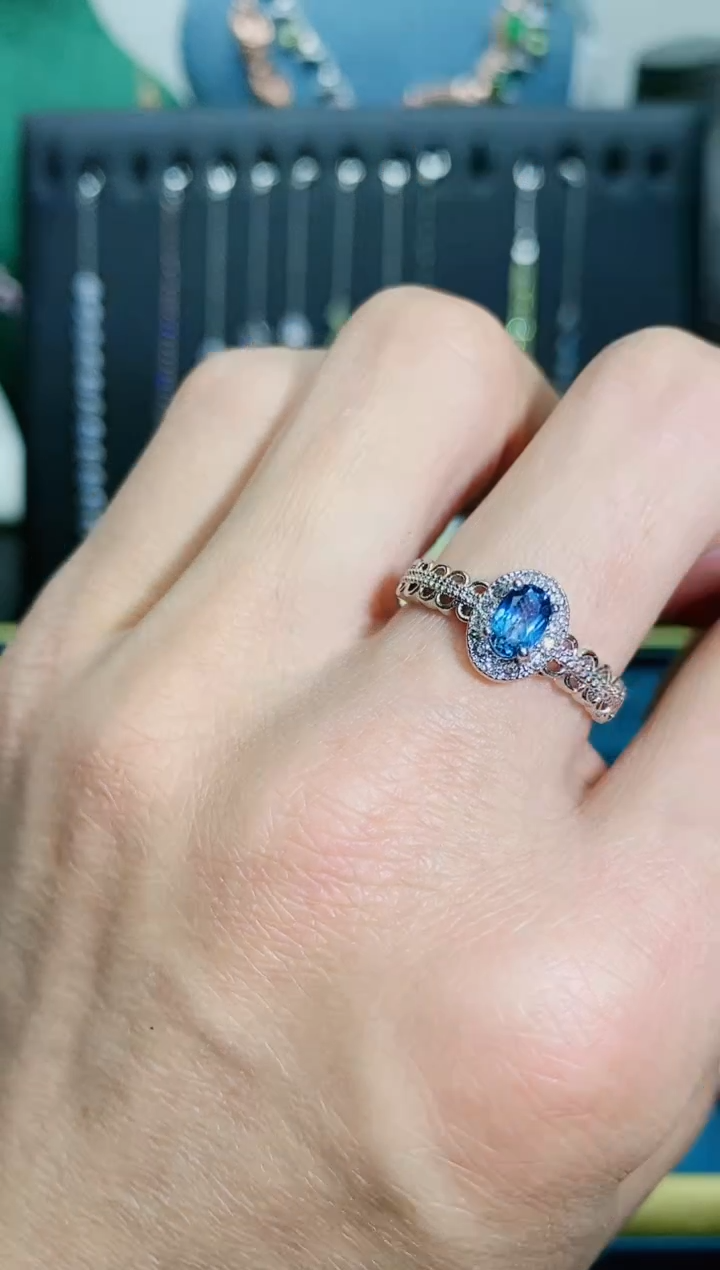 【闪购商品】托帕石戒指银S925镶嵌11