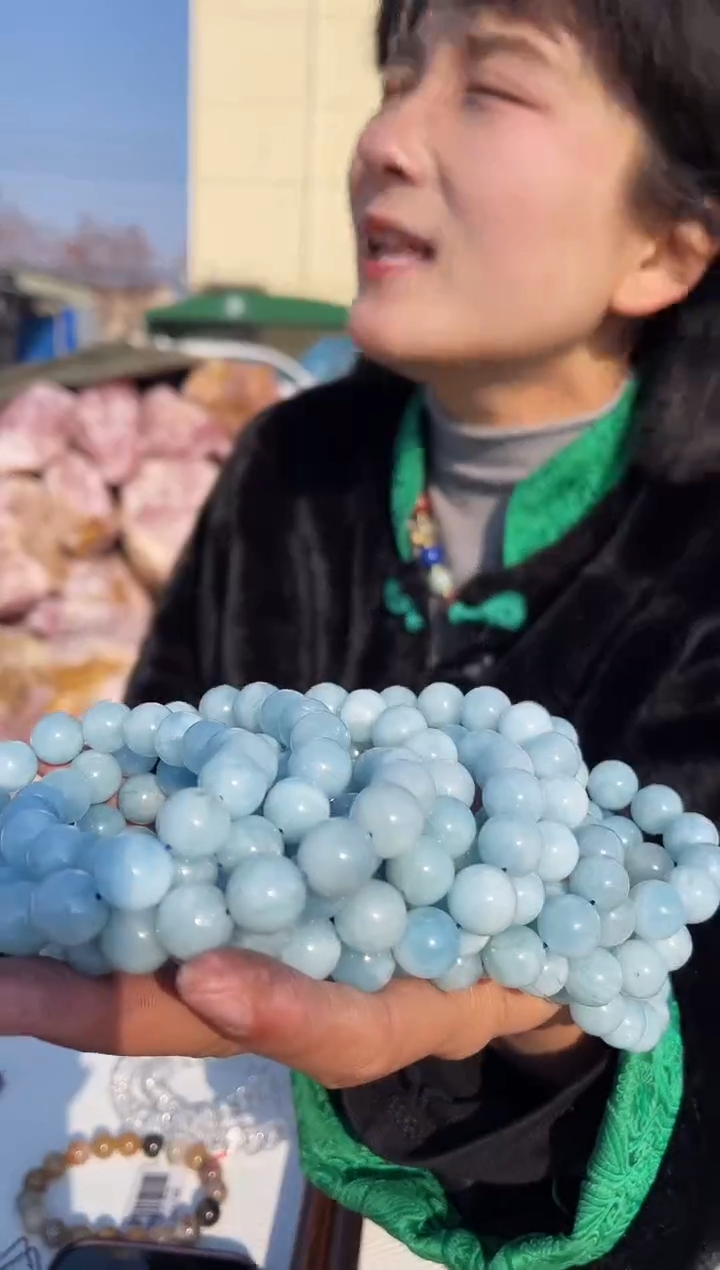 未镶嵌手串水晶海蓝宝手串手链-多样性发其一