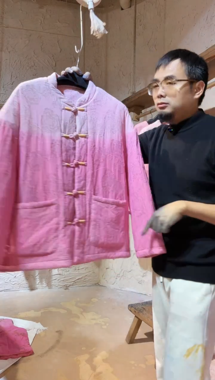 粉染金线棉服1111
