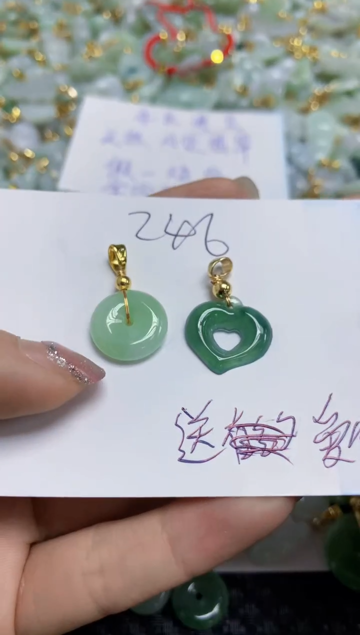 【闪购商品】翡翠颈饰合金天然A货翡翠