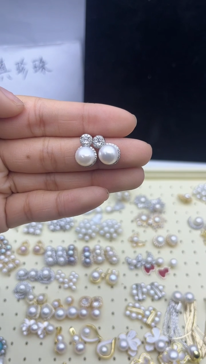 【闪购商品】淡水珍珠耳饰合金19