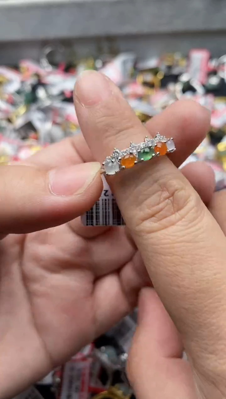 【闪购商品】翡翠戒指银S925镶嵌4444444--9