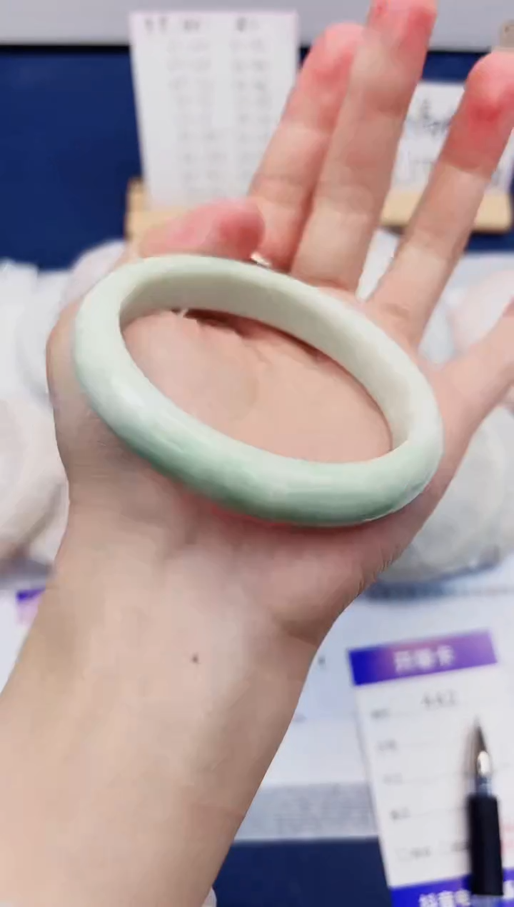 【闪购商品】石英质玉手镯未镶嵌442-翠玉-圈口60
