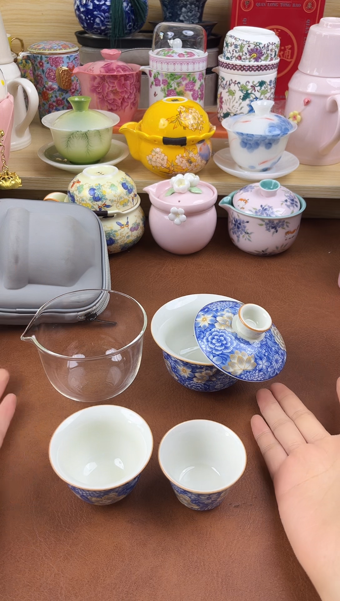 陶陶瓷茶具摆件旅行套组
